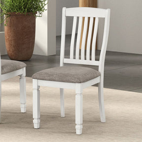 Pendola Rustic White Side Chair Set of 2 by Furniture of America at Eve Furniture