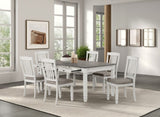 Pendola Rustic White Side Chair Set of 2 by Furniture of America at Eve Furniture