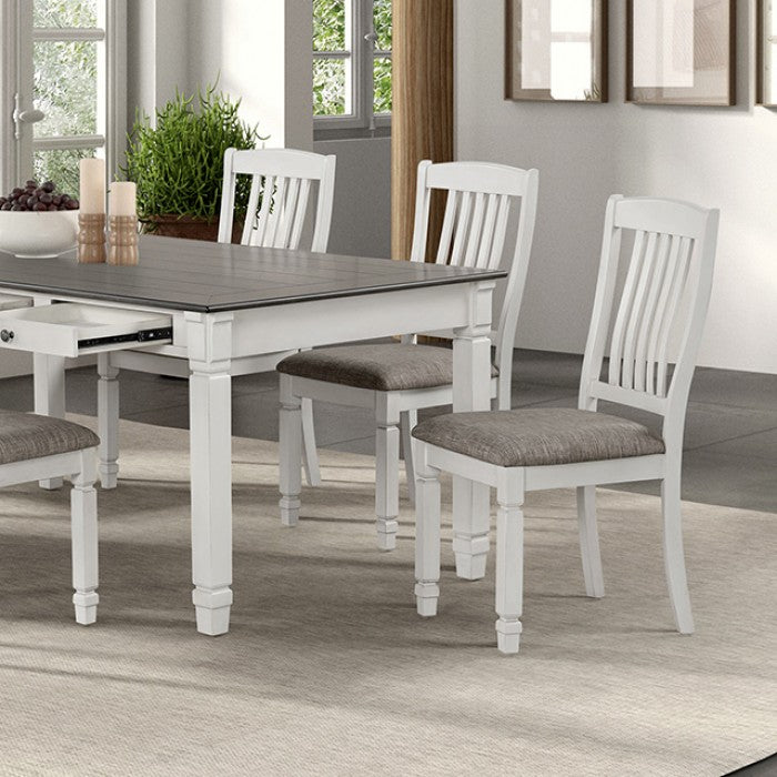 Pendola Rustic White 7-Piece Dining Room Set