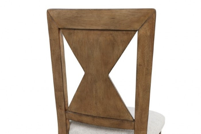 Johannes Rustic Oak Side Chair Set of 2