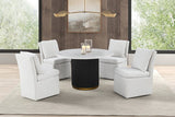 Varde Black/White 5-Piece Dining Room Set