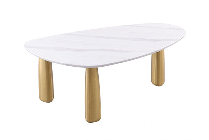 Northam White/Matte Gold 5-Piece Dining Room Set