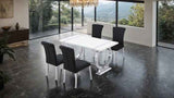 Holstebro Silver/Black 5-Piece Dining Room Set