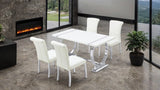 Holstebro Silver/White Side Chair Set of 2