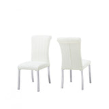 Holstebro Silver/White Side Chair Set of 2