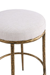 Rilva Matte Gold Counter Height Stool