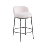 Rilva Gunmetal Counter Height Stool
