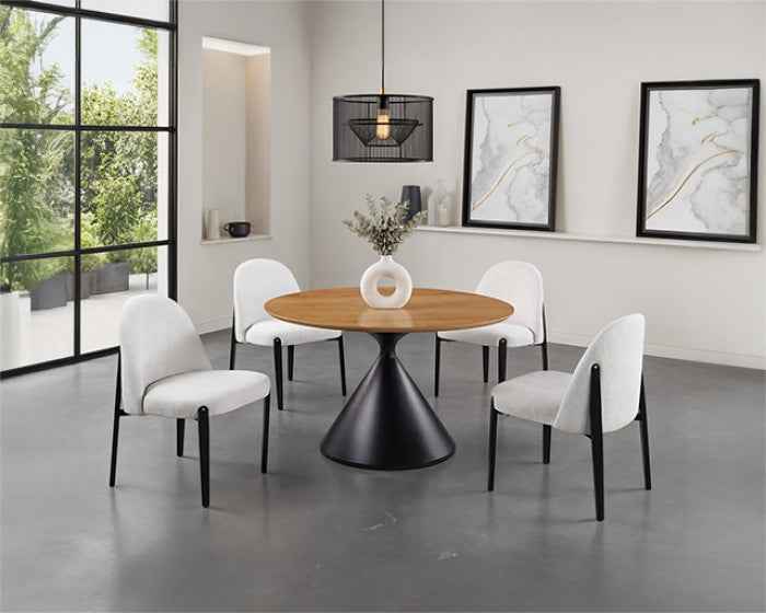 Athan Black/Oak 5-Piece Dining Room Set