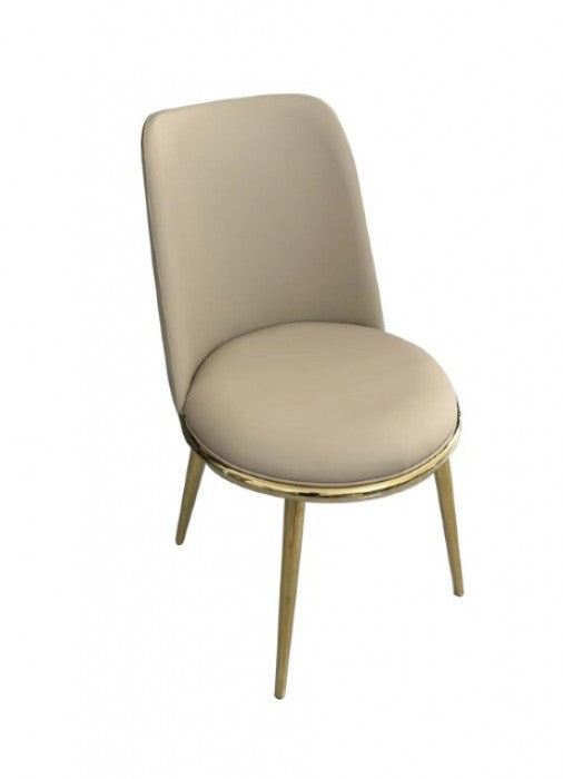 Norelli Gold/Taupe Side Chair Set of 2