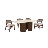 Narvik Light Beige 5-Piece Dining Room Set