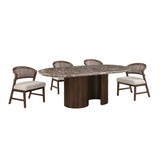 Narvik Dark Brown 5-Piece Dining Room Set