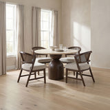 Cirava Travertine 5-Piece Dining Room Set