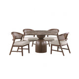 Cirava Dark Brown 5-Piece Dining Room Set