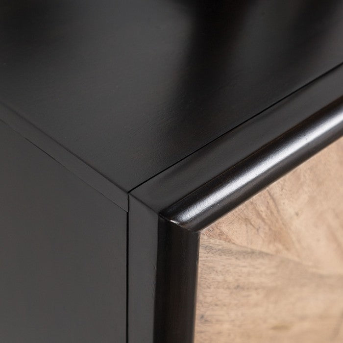 Lakeside Black/Natural Cabinet