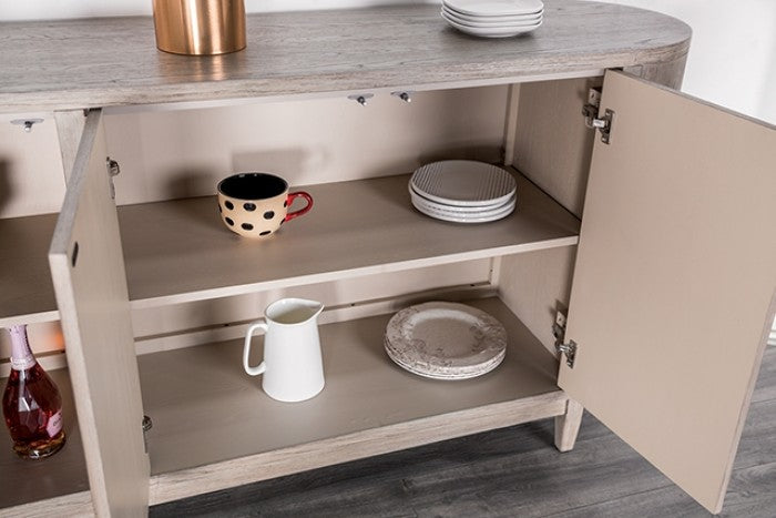 Sterling West White Oak Server by Furniture of America at Eve Furniture