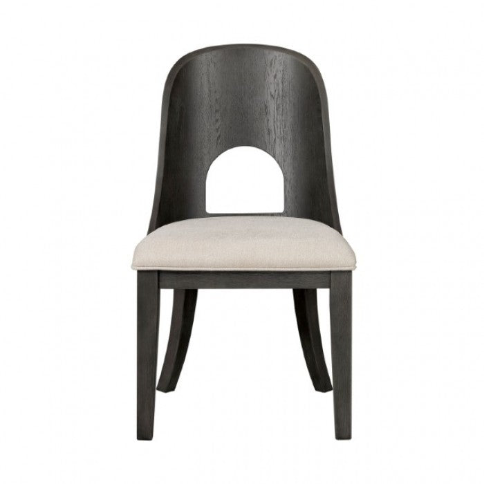 Sterling West Ash Gray Side Chair Set of 2 by Furniture of America at Eve Furniture