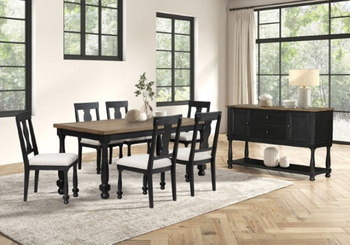 Neue Mills Black 7-Piece Dining Room Set