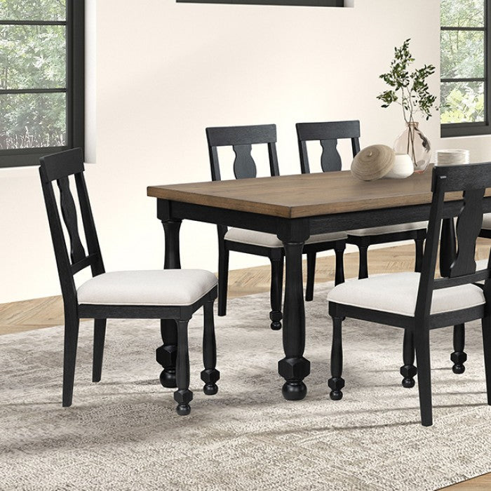 Neue Mills Black 7-Piece Dining Room Set
