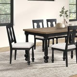 Neue Mills Black 7-Piece Dining Room Set