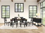 Neue Mills Black 7-Piece Dining Room Set