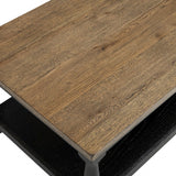 Neue Mills Weathered Black/Brown Rect Cocktail Table