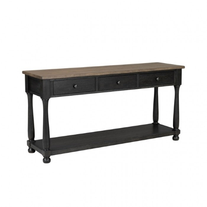Neue Mills Weathered Black/Brown Sofa Table