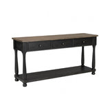 Neue Mills Weathered Black/Brown Sofa Table