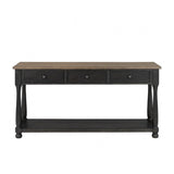 Neue Mills Weathered Black/Brown Sofa Table