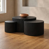 Narella Black 3-Piece Occasional Table Set