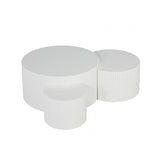 Narella White 3-Piece Occasional Table Set