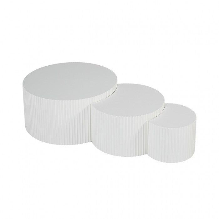Narella White 3-Piece Occasional Table Set