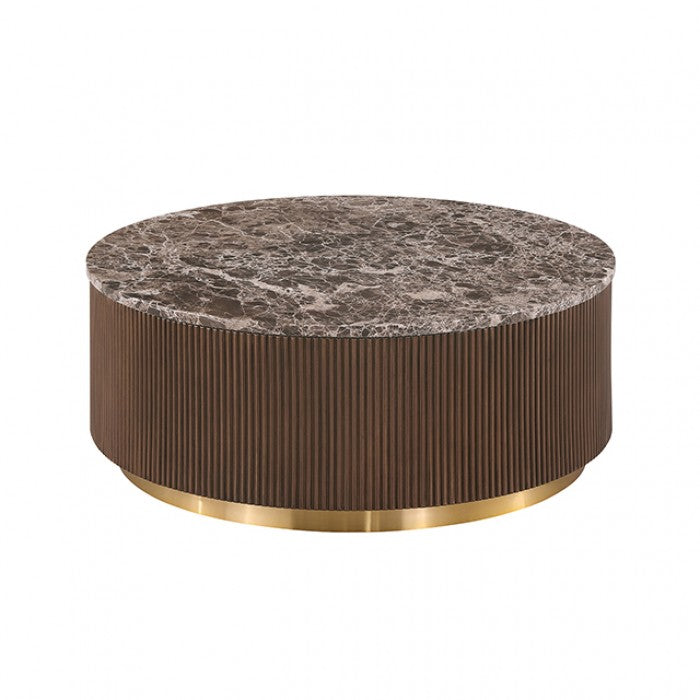 Virden Dark Brown Cocktail Table