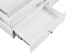 Maloy White Rectangle Cocktail Table w/ Drawers