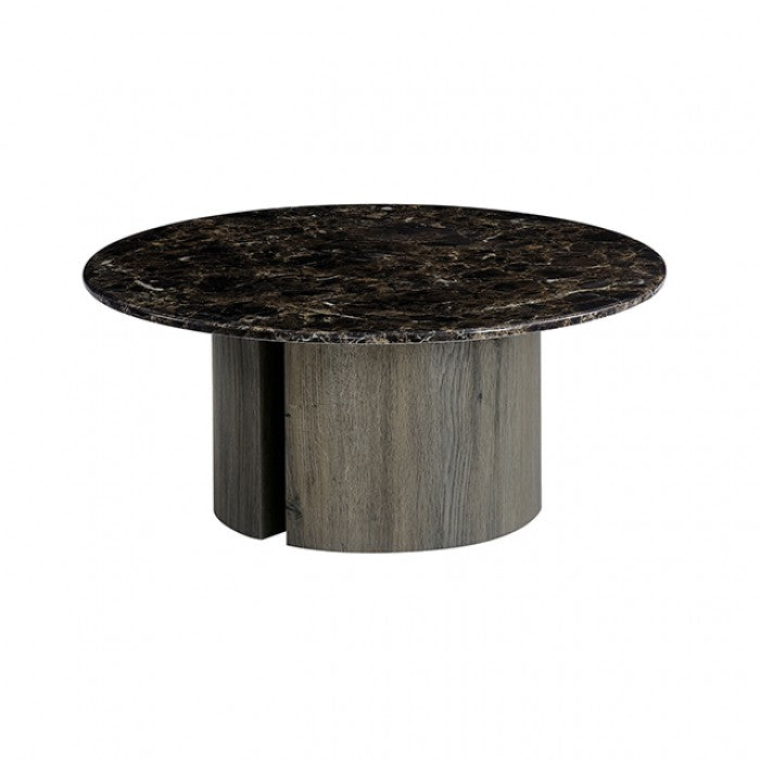 Latona Dark Gray Round Coffee Table