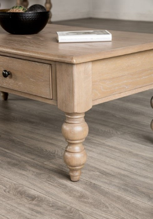 Chesapeake Light White Wash Rect. Cocktail Table