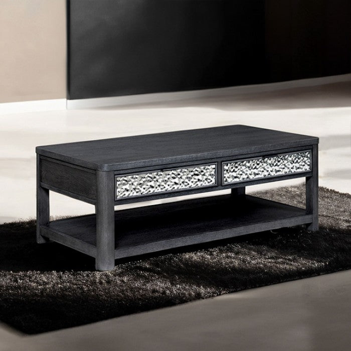 Sterling West Ash Gray Rect Cocktail Table w/Casters