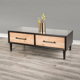 Lakeside Light White Wash Cocktail Table