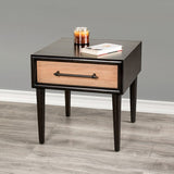 Lakeside Light White Wash End Table