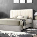 Osterley Light Gray 5-Piece Queen Bedroom Set by Furniture of America at Eve Furniture