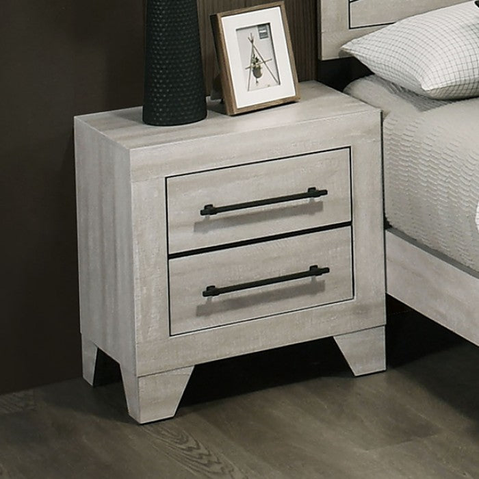 Dubuque Light Gray Nightstand