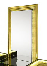 Lucida Black Vanity Set w/ Stool