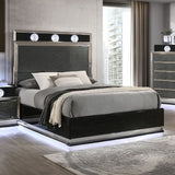 Noire Charcoal Gray/Black 5-Piece Queen Bedroom Set