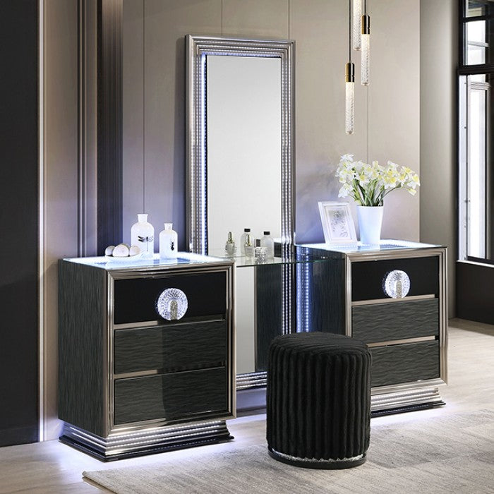 Morah Dark Gray Vanity Set
