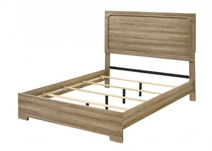 Posey Dusty Oak/White 4-Piece Queen Bedroom Set