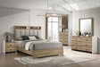 Posey Dusty Oak/White 4-Piece Queen Bedroom Set