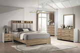 Posey Dusty Oak/White 4-Piece Queen Bedroom Set