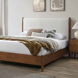Thusis Walnut/Beige 4-Piece Queen Bedroom Set