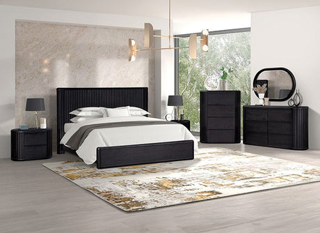 Hildesheim Black 5-Piece Queen Bedroom Set by Furniture of America at Eve Furniture