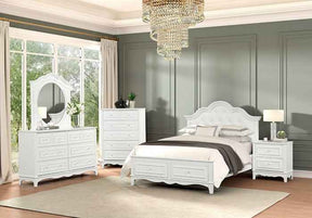 Naucalpan White 4-Piece Twin Bedroom Set