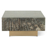 Mojave 35" Coffee Table in Desert Patina with Brass Base by Home Trends & Design at Eve Furniture